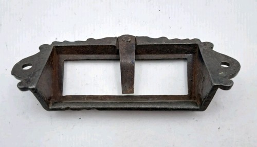Antique/Vintage Bin Pull Apothecary Drawer Pull Handle Cast Iron Hardware - Picture 7 of 8