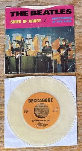 BEATLES: shiek of araby / september in the rain DECCAGONE 7" Single 45 RPM Clear