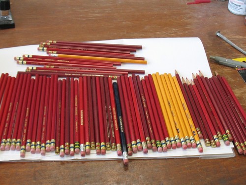 Lot of 60+ CARMINE RED PENCILS Plus Others ~Berol ~Sanford ~Col-Erase ~Verithin