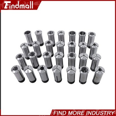 Findmall 28 × Industrial 5C Collet Kit Metric Set with Organizer Rack 1-28mm