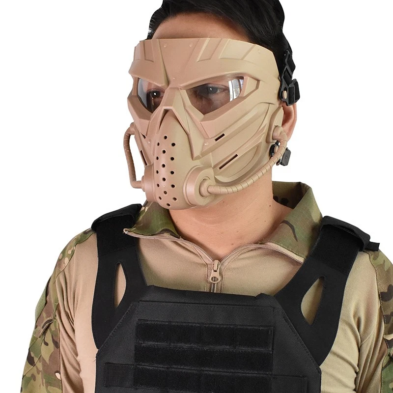 Full Face Protective Mask For Outdoor Sport Paintball Shooting CS Games Gas Mask - Image 3 of 4