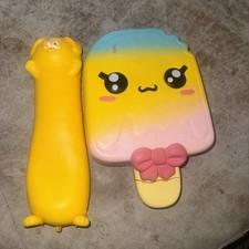 Squishy Lot Jumbo Dog And Jumbo Popsicle Not Nee Doh