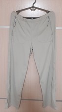 Marithe Francois Girbaud Womens Ivory Relaxed Wide Trousers Pants F40/I 44/USA 6