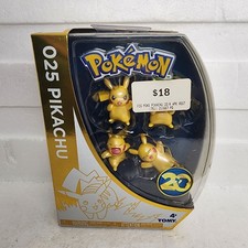 Pokemon 025 Pikachu 20th Anniversary Limited Edition Mini Figures Tomy