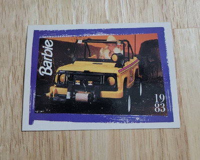 1992 Panini Mattel BARBIE #135 Bogged Down French Trading Card ''1983''