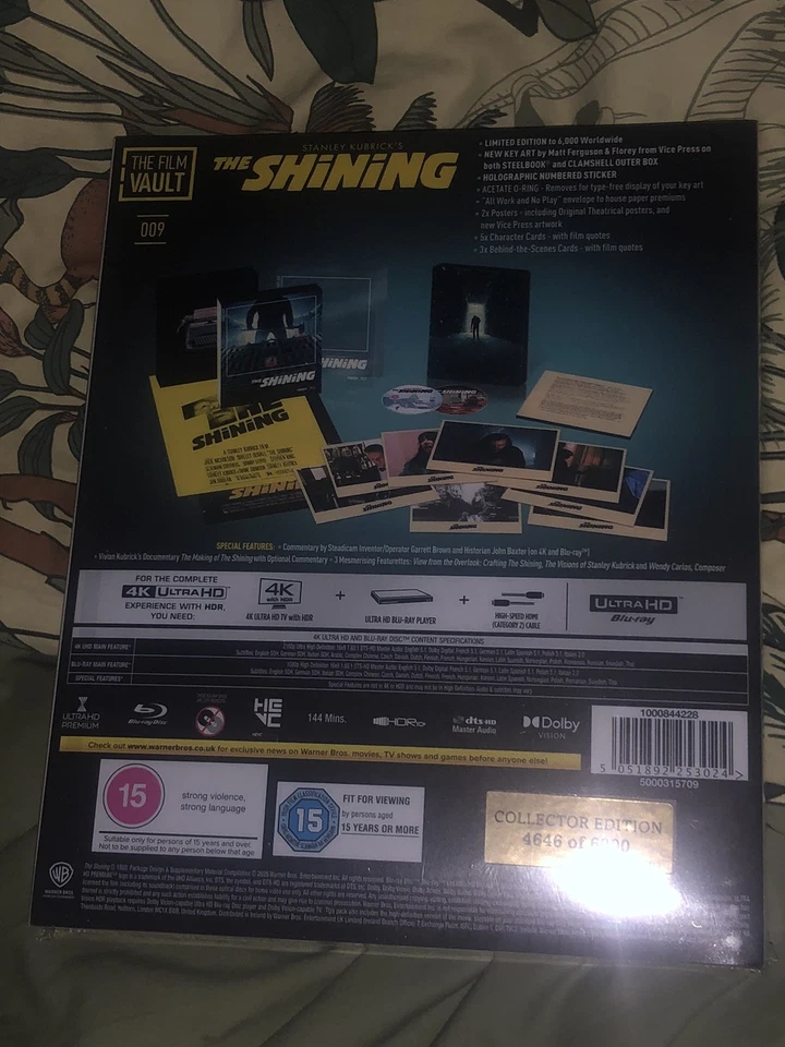 The Shining - Film Vault 009 - 4K UHD Blu Ray Collectors Edition of 6000 OOP - Image 3 of 4