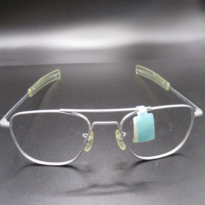 #ad #ad M.I.A. by 20 20 Eyewear Silver Metal Aviator Eyeglass Frames 54 19 140 No Lenses $26.36