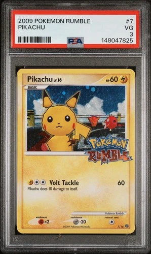 2009 POKEMON RUMBLE #7 PIKACHU PSA 3