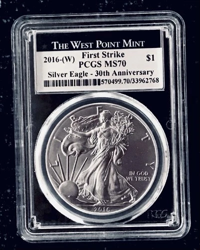 2016-W American Silver Eagle “First Strike” 30th Anniversary Edition - PCGS MS70