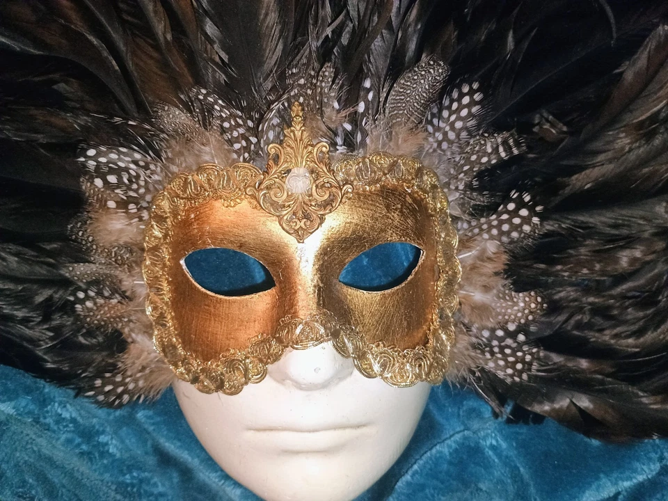 Eyes Wide Shut Venetian Paper Mache Masks - Image 2 of 2
