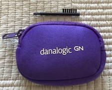 Hearing Aid Storage Zipper Pouch.Danalogic GN.Cleaning Piece Included.Brand New#