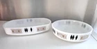 Federal Glass Co. “Atomic Harlequin” PAIR Baking Dishes MCM Vintage Kitchen