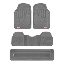 Motor Trend 3-Row Heavy Duty Rubber Floor Mats & Liners for Car SUV Van