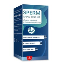 Sperm Check Fertility 2in1 AtHome Semen Analysis Test for Men, Simple OneSt...