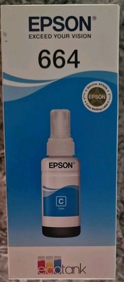   NEU & OVP   Epson 664 Cyan Tinte (C) Ecotank Original - für Epson Drucker