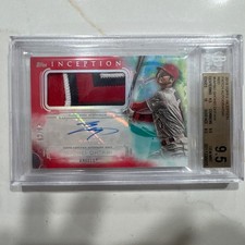 2019 Topps Inception Auto Patch Shohei Ohtani #IAP-SO Red /25 BGS 9.5 10 Auto