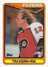 Tim Kerr 1990-91 Topps 210 Philadelphia Flyers Hockey Card
