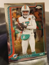 2025 Topps Chrome #186 Jaylen Waddle - Miami Dolphins 🐬