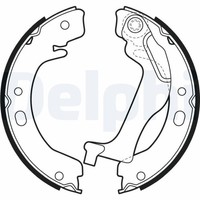 Delphi Bremsbacken Satz 172Mm Hinten Passend FüR Toyota Corolla Trommelbremse |