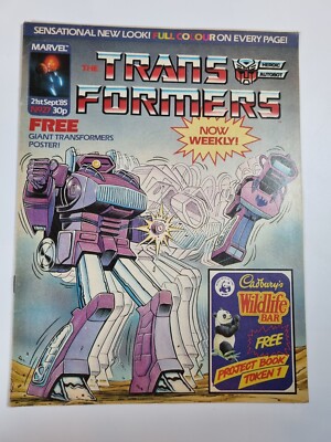 Transformers Ausgabe 27 UK Ausgabe September 1985 Marvel Comics Sleeved