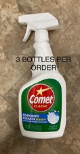 3 BOTTLES PER ORDER Comet Classic Kitchen  Bath Cleaner With Bleach 24oz SALE