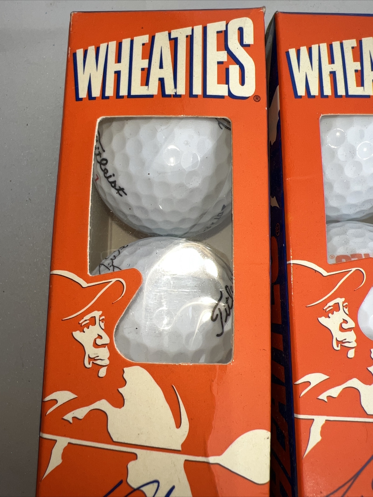 One Dozen Tiger Woods Wheaties golf balls. Retro 90&rsquo;s Titleist
