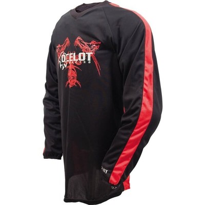 Black/Red Sz S Ocelot Adrenaline Motocross Jersey