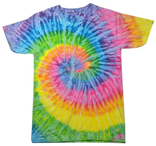 TD951 Colortone 1000YPIGMENT Youth Short Sleeve Tie Dye Pigment Soft T-Shirt - Picture 11 of 12