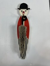 Vintage Retro Wooden Clothes Clothing Coat Lint Brush Character Person Guy