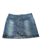Vintage Y2k Mossimo Denim Jean Skirt Coquette Goth Emo Grunge