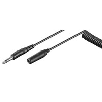 5M Audio 6,3Mm Klinke VerläNgerungskabel Aux Kabel Buchse Stecker Mit Spirale