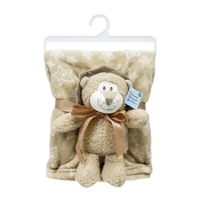 Baby Blanket W/ Lion Plush, Security Blanket Unisex