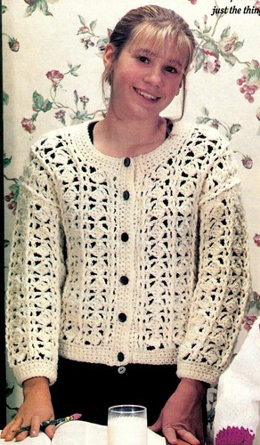 WOMEN'S Off-White Cardigan Sweater 