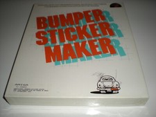 Bumper Sticker Maker for Amiga by Intracorp. Very rare software. Sealed box.