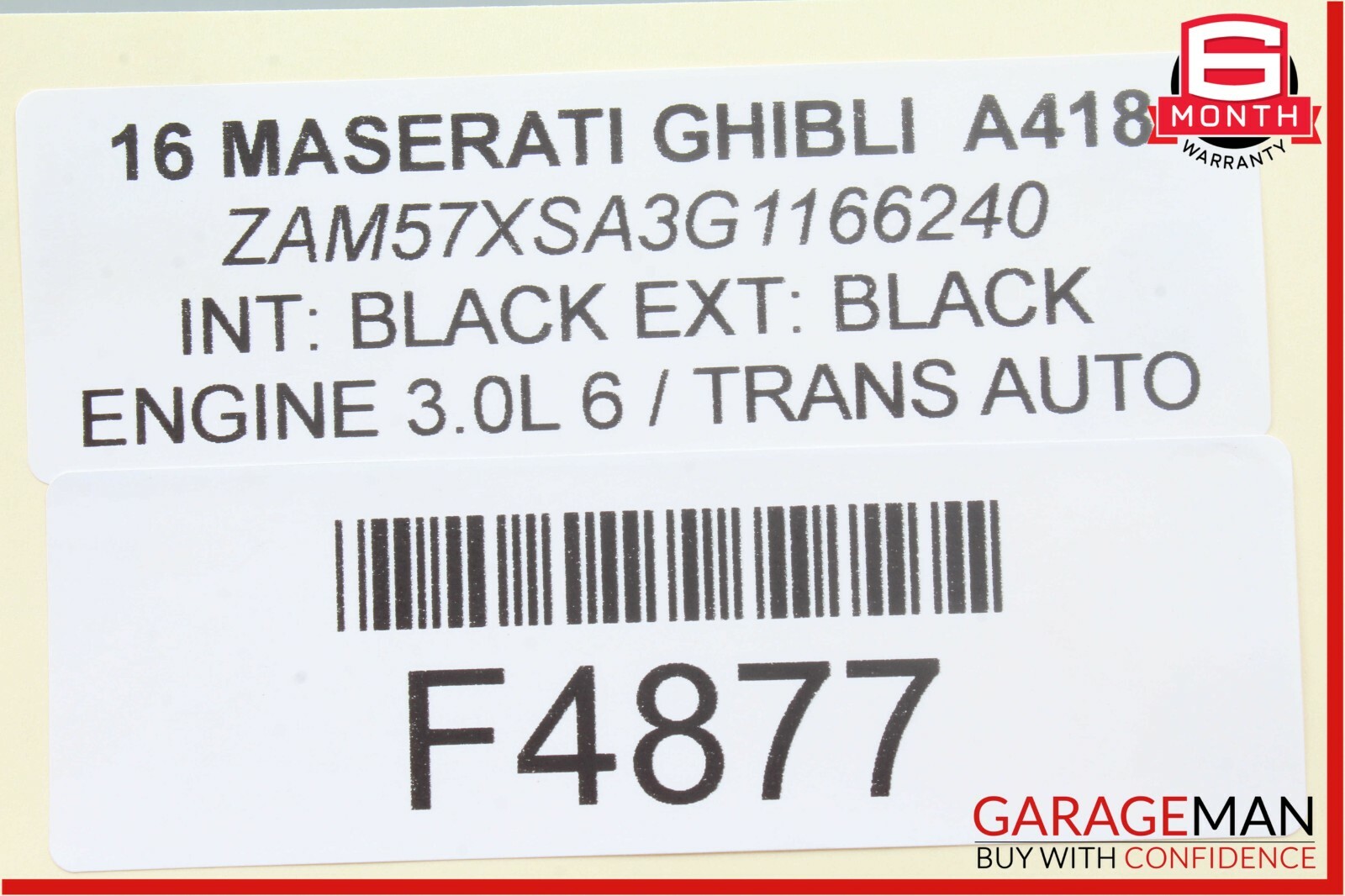 14-17 Maserati Ghibli Front Right Passenger Side Brembo Brake Caliper OEM