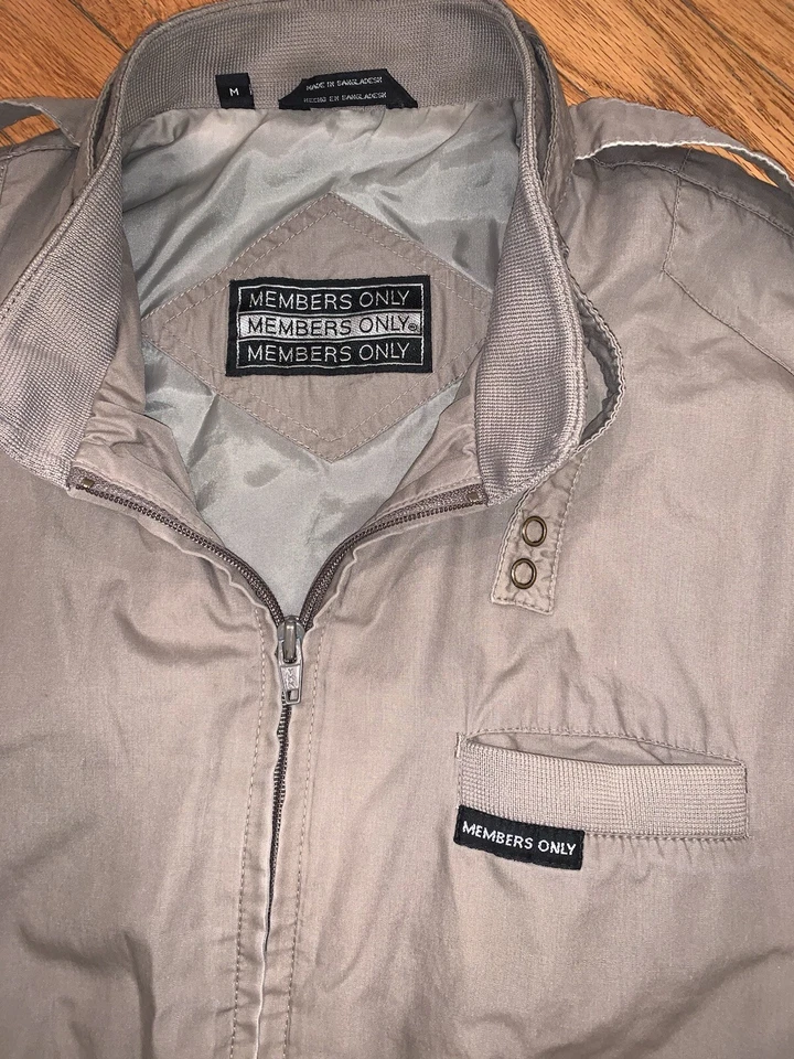 Chaqueta de bombardero vintage de los 90 solo para hombres M abrigo de vuelo cremallera completa cortavientos Foto 2 de 4