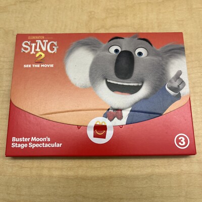 McDonald s Happy Meal Toy SING 2 Buster Moon s Stage Spectacular #3 NEW