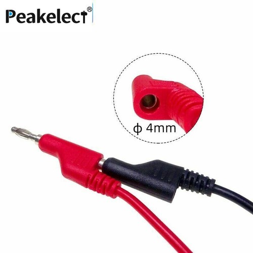 2PCS 4mm Banana to Banana Plug Stackable Multimeter Test Leads 1000V 15A 3.3ft - Picture 3 of 8
