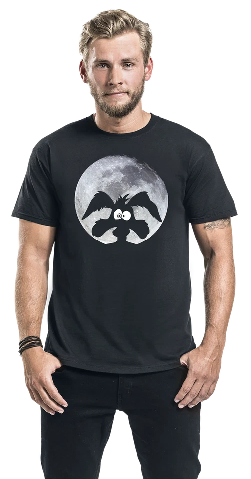 Looney Tunes T-Shirt Herren Coyote - Moonlight schwarz - Bild 3 von 3