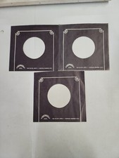 45 RPM 7" RECORD SLEEVES CO. SLEEVE 3 PACK SEE PHOTOS - Cartwheel SLV94