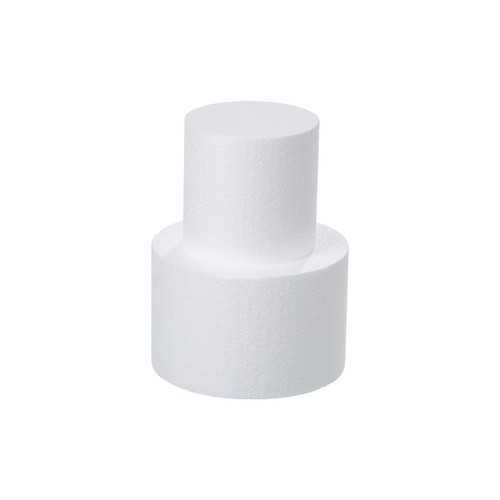 2 Tiers Round Foam Cake Dummies 4“ 6” Set White Fake Cake Dummy 8 Inch Tall f...