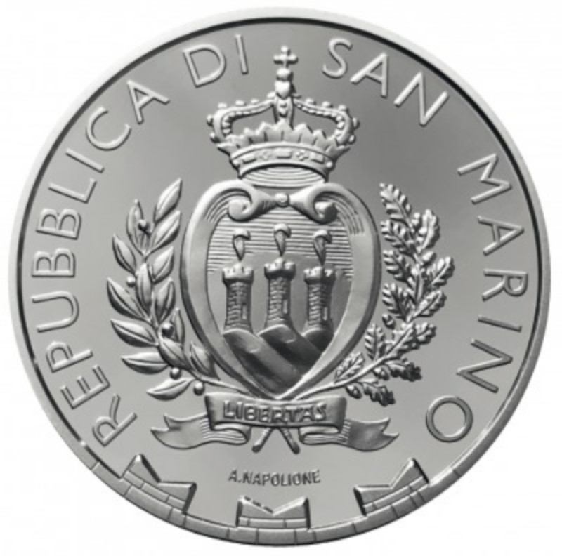 2022 San Marino € 5 Euro Silver Proof Coin - Leon Battista Alberti 550 Years