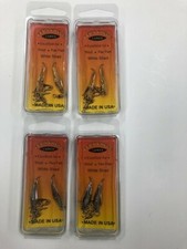 1" FISHING SPOONS 4 GOLD 4 NICKEL SHAD, TROUT, PAN FISH MADE USA