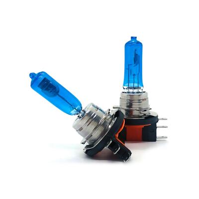 2 x H15 Lampen 15/55W 12V Xenon Effekt Blue Birne Glühlampe Super Weiss Kelvin