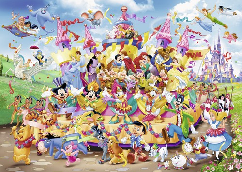 1000 st puzzel: Disney - Disney Optocht (Ravensburger 193837)