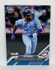 2024 Topps Now #547 Leo Jimenez Call-Up Toronto Blue Jays BLUE Parallel 29/49