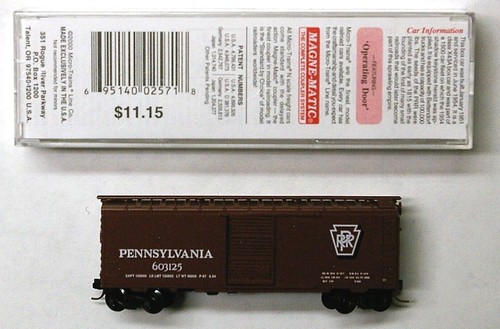 MTL Micro-Trains 20780 Pennsylvania PRR 603125 40 pies vagón de carga de una sola puerta | Zustand: New