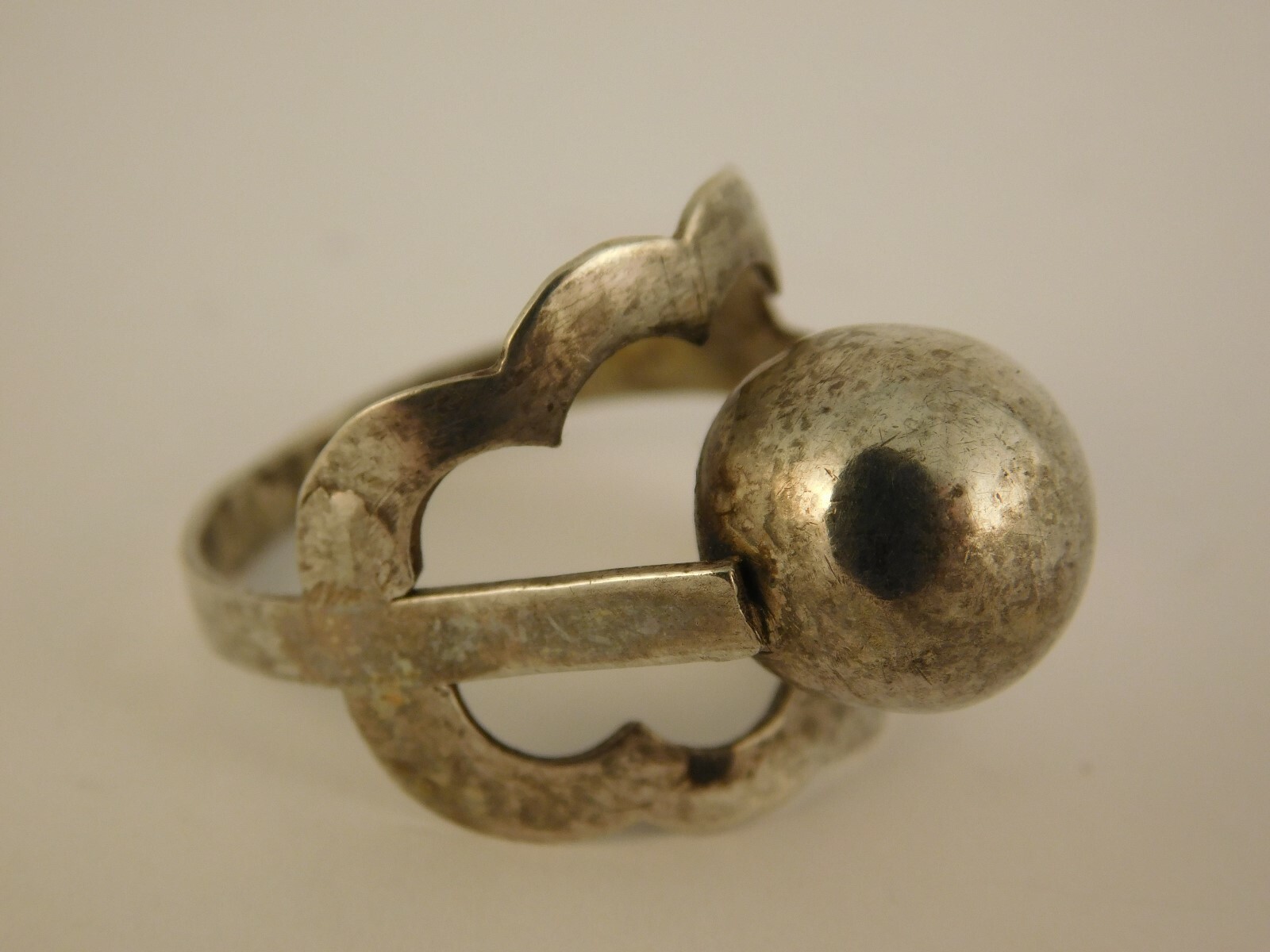 800 SILVER MODERNIST RING ARTISAN HANDCRAFTED SIG… - image 5