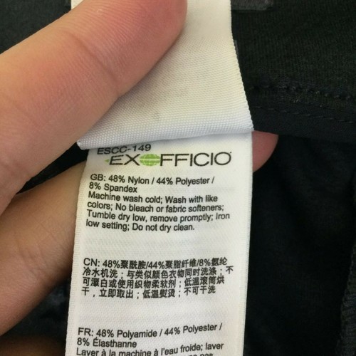 ExOfficio Womens Wide Leg Pants Aysha Black Heather Trouser Knit Pant Size 4 NWT - Picture 3 of 7