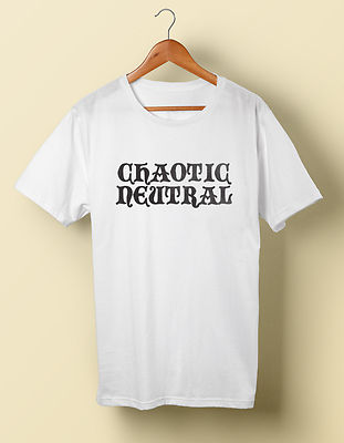 Chaotic Neutral shirt t dungeons and dragons d&d S M L XL 2X 3X 4X